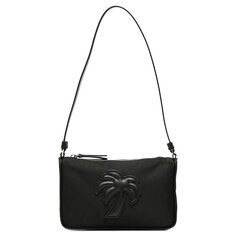 Palm Angels Нейлоновая сумка через плечо на руку, цвет: черный/черный