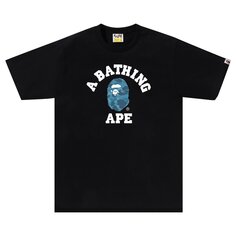 Футболка BAPE Honeycomb Camo, черный/синий