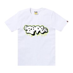 Футболка с логотипом BAPE Graffiti, цвет Белый