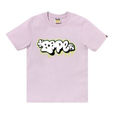 Футболка с логотипом BAPE Graffiti, цвет Фиолетовый