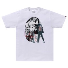 Куртка из альбома BAPE x Michael Jackson Футболка с головой обезьяны, цвет белый