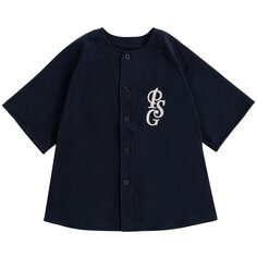 Рубашка Каноко с вышитым воротником Paris Saint-Germain x EDIFICE, темно-синий