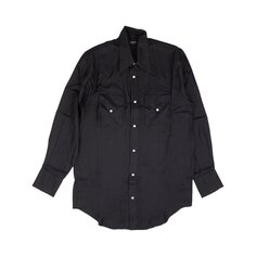 Рубашка Amiri Western шелковая, черная