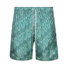 Шелковые шорты Amiri x Palm Springs, цвет Зеленый