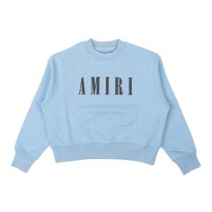 Толстовка с круглым вырезом с логотипом Amiri Kids, цвет Синий