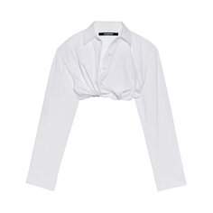 Рубашка Jacquemus La Chemise Bahia Courte, цвет Белый