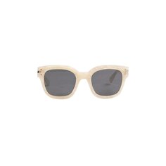 Солнцезащитные очки Amiri Aviator с логотипом, цвет Бежевый/Черный