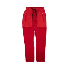 Бархатные брюки с нашивками Amiri Commando, цвет Красный
