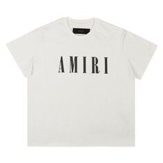 Футболка с логотипом Amiri с короткими рукавами, цвет Белый