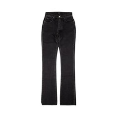 Длинные расклешенные джинсы Amiri стрейч, черный