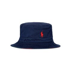 Двусторонняя панама Polo Ralph Lauren, цвет красный/зеленый