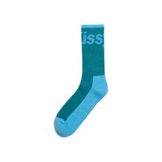 Жаккардовые носки Stussy с логотипом цвета морской волны