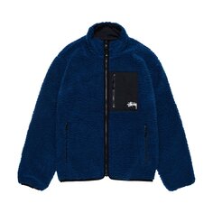 Двусторонняя куртка Stussy Sherpa Weathed Blue