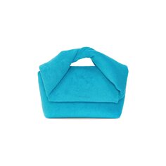 Сумка JW Anderson Mini Twister Terry Towel с ручкой сверху, Бирюзовый