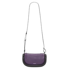 Кожаная сумка через плечо JW Anderson Bumper 12, цвет Фиолетовый