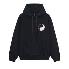 Худи Stussy x Our Legacy Drop Shadow, окрашенное в пигмент, черный цвет