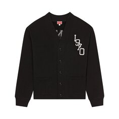 Классический кардиган Kenzo Tiger Varsity Черный