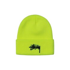 Шапка-бини Stussy Stock с манжетами, Safety Yellow