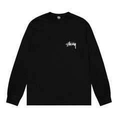 Футболка с длинными рукавами Stussy Gold Lion, черная