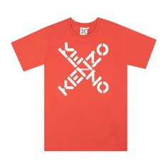 Футболка Kenzo Big X с короткими рукавами, красная