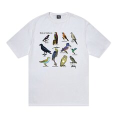 Футболка Stussy California Birds, белая