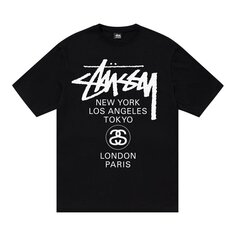 Футболка Stussy World Tour, черная