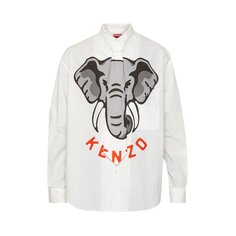 Повседневная рубашка с галстуком Kenzo Off White