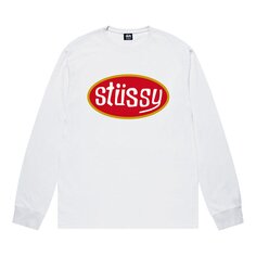 Футболка с длинными рукавами Stussy Pitstop, цвет Белая