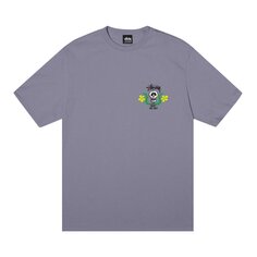 Футболка Stussy Skull Crest, лиловая