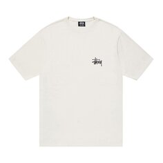 Футболка Stussy Basic, окрашенная пигментом, Натуральная