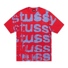 Футболка Stussy Stamp, красная