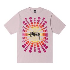 Футболка Stussy Atticus, окрашенная в пигмент, цвет Румяна