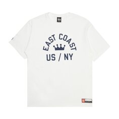 Футболка Stussy East Coast Crown US/NY, цвет Белый