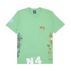 Футболка Stussy Script, зеленая