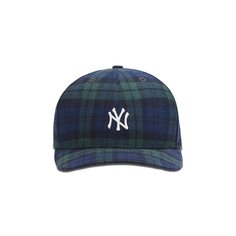 Клетчатая кепка Kith For New York Yankees New Era Blackwatch