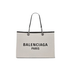 Большая сумка-тоут Balenciaga Duty Free, цвет Натуральный