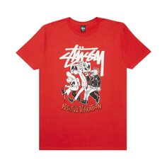 Футболка Stussy Positive Vibration, темно-красная