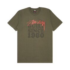 Футболка Stussy Gear построена с 80-х годов, темно-зеленая