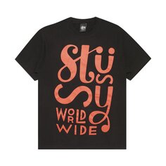 Футболка Stussy Worldwide Block, черная