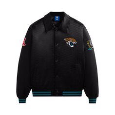 Kith For The NFL: атласный бомбер Jaguar черный