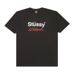 Футболка Stussy Worldwide, черная