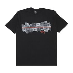 Футболка Stussy Stereo Line, черная