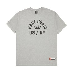 Футболка Stussy East Coast Crown US/NY Grey Heather