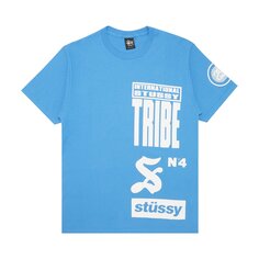Футболка Stussy Tribe Stack, цвет Brite Blue