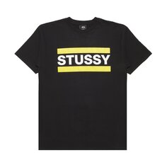 Футболка Stussy Bars, черная