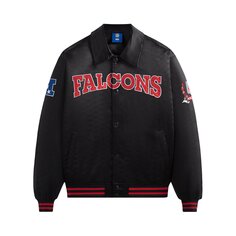 Kith For The NFL: атласный бомбер Falcons черный