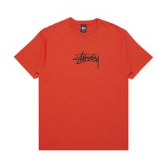 Футболка Stussy Basic Stock, красная