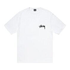 Плюшевая футболка Stussy Белая