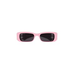 Солнцезащитные очки Balenciaga в прямоугольной оправе, розовые
