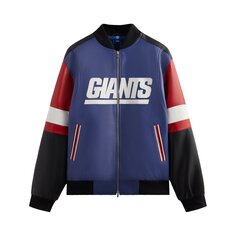 Kith For The NFL: кожаная куртка Giants Current